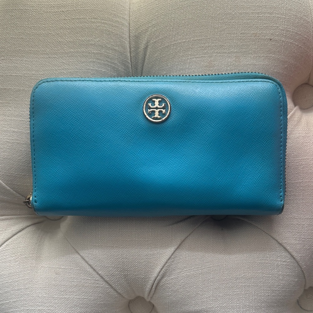 Tory Burch Teal Wallet